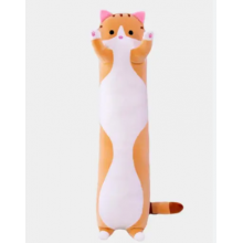 Кот батон ГИГАНТСКИЙ, игрушка-обнимашка 140 коричневый