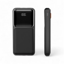 Повербанк 20000 mAh со встроенными кабелями и дисплеем А-02
