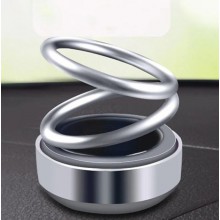 Ароматизатор в авто с левитирующим кольцом на солнечной батарее Solar Aroma Серебряный